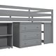 preview thumbnail 13 of 49, Twin Loft Bed with Desk, Drawers & Storage Stairs