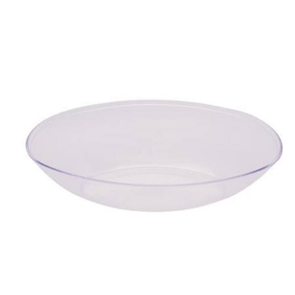 Club Pack of 12 Form & Function Clear Large Plastic Oval Bowls 64 oz