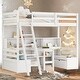preview thumbnail 2 of 8, Twin Loft Bed with Desk & Storage