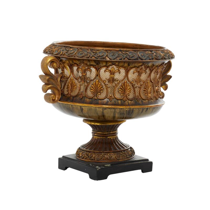 Gold Polystone Ornate Decorative Decorative Bowl