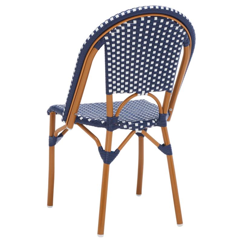 SAFAVIEH Emiliana Outdoor Side Chair Set of 2 (Fully Assembled) - 20Wx35Dx22H