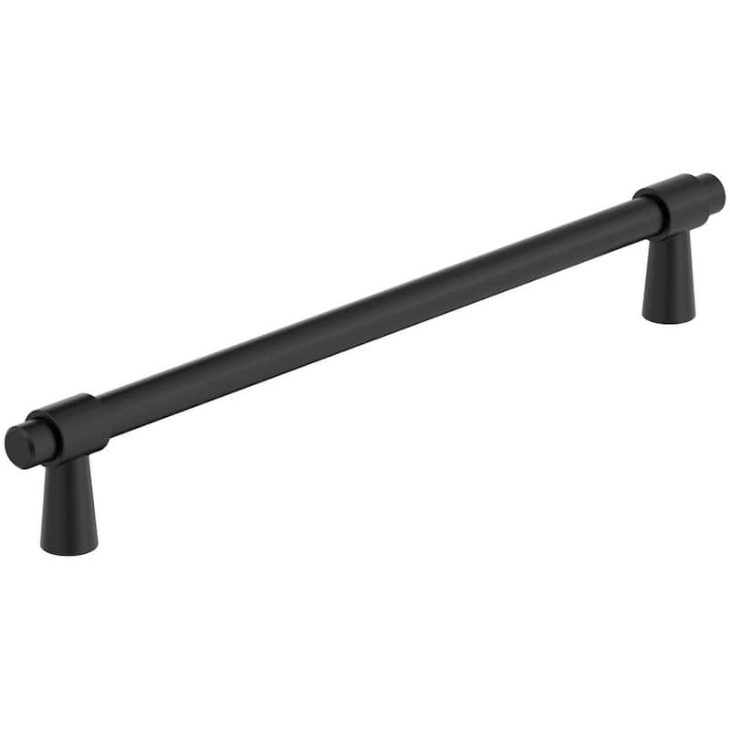 Amerock BP36901 Destine 7-9/16" Center to Center Bar Cabinet Pull - Matte Black