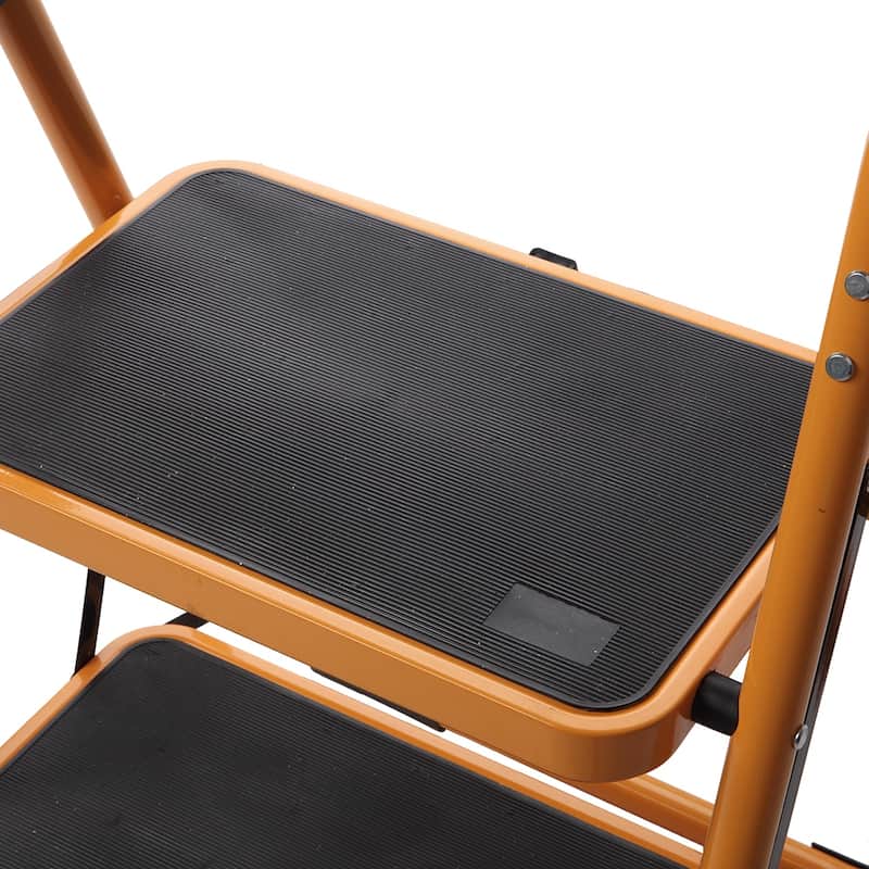 2 Step Platform Ladder, 330 lb. Weight Capacity Folding Step Stool - N/A