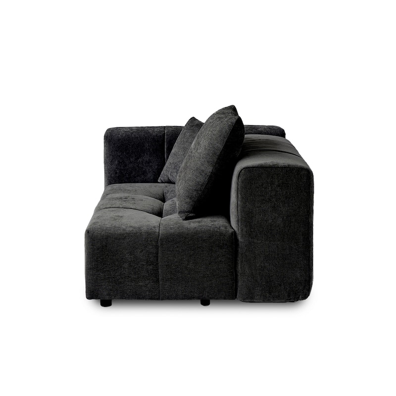 144'' W Extra Large Linen Corner Sectional Sofa Couch for Living Room Set