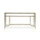preview thumbnail 6 of 8, Magnussen Home Lorena Burnished Brass Rectangular Cocktail Table - 50''W x 30''D x 18''H