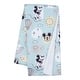 preview thumbnail 1 of 3, Lambs & Ivy Disney Baby Classic Mickey Mouse Blue/White Soft Fleece Baby Blanket