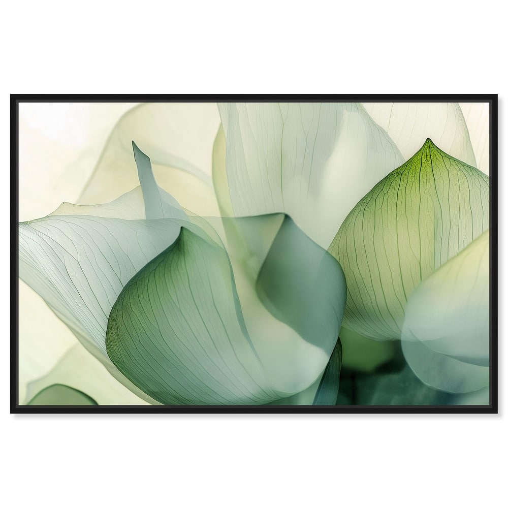 Translucent Floral Layers Canvas by Art Remedy