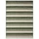 preview thumbnail 9 of 9, Nicole Miller New York Patio Country Charlotte Modern Stripe Indoor/Outdoor Area Rug 5'2"x7'2" - Olive
