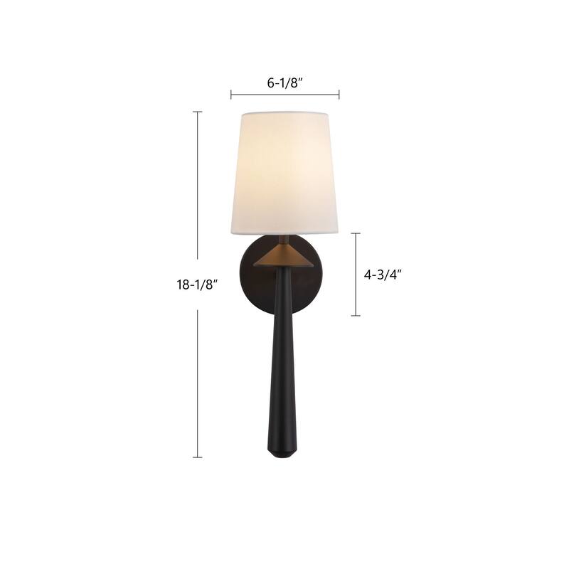 Alora Lighting WV497106 Bridgette 18" Tall Bathroom Sconce with Linen