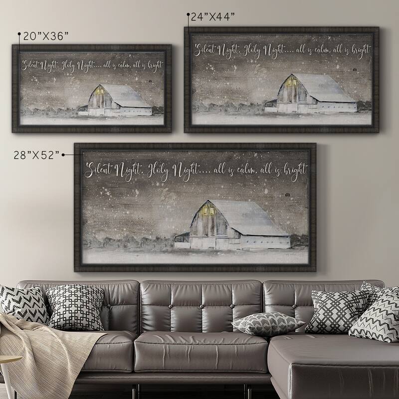 Silent Night Premium Framed Canvas- Ready to Hang
