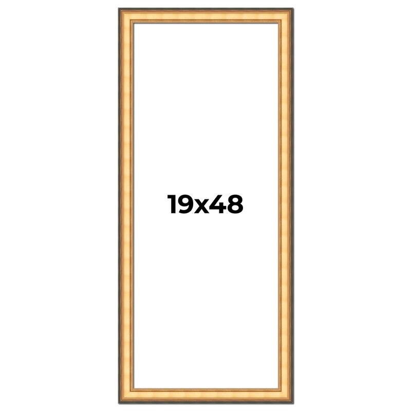 19x48 Frame Gold Plein Aire Solid Wood Picture Frame Width 2 Inches |