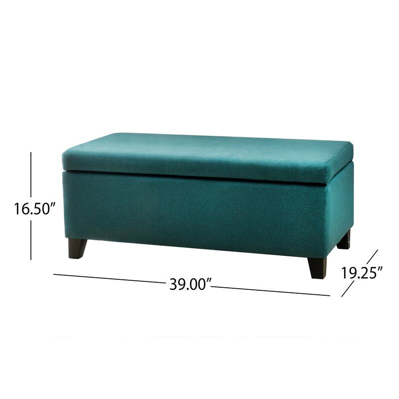 Breanna Modern Upholstered Storage Ottoman by Christopher Knight Home