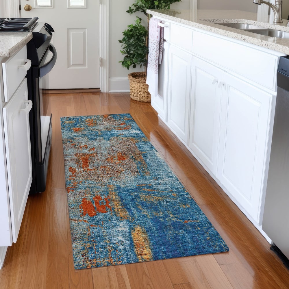 Premium Washable Super Soft Abstrct Flair Mayfield Rug