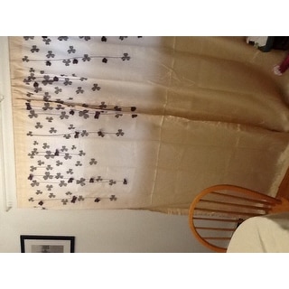 Shop Lush Decor Ivory Purple Faux Silk 84 Inch Flower