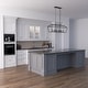 preview thumbnail 11 of 18, Hunter Laurel Ridge 6-Light Linear Chandelier - Kitchen Island, Dining Room - Modern Farmhouse, Candle, Industrial, Transitional