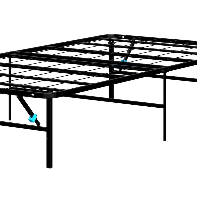Black No Tool Assembly Foldable Bed Frame