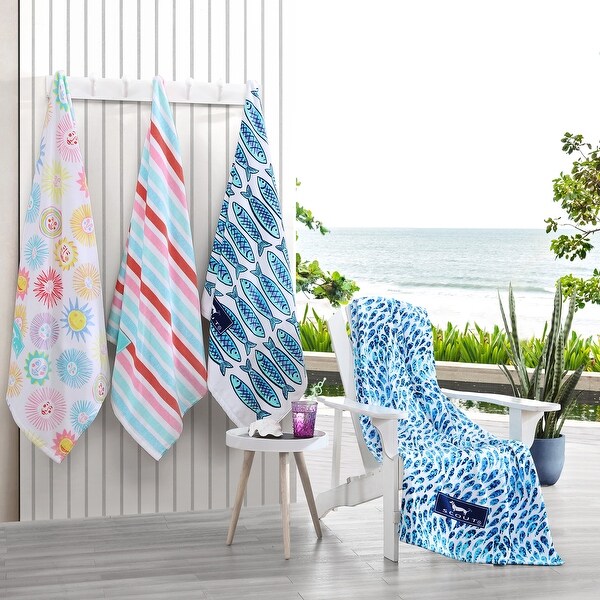 Scout Printed Cotton Oversized Beach Towel 70 x 40 Bed Bath Beyond 36027333