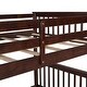 preview thumbnail 11 of 12, Modren Full over Full Wood Bunk Bed With Ladders and Two Storage Drawers,Solid Construction For Bedroom