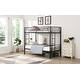 preview thumbnail 13 of 28, Twin over Twin Metal Bunk Bed with Safety Guardrails
