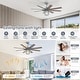 preview thumbnail 4 of 42, 52/66-In Farmhouse Style Industrial Windmill Large Ceiling Fan with Light and Remote