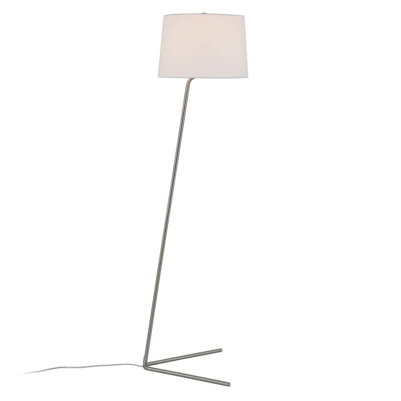 Markos Floor Lamp in Silver Nickel Finish