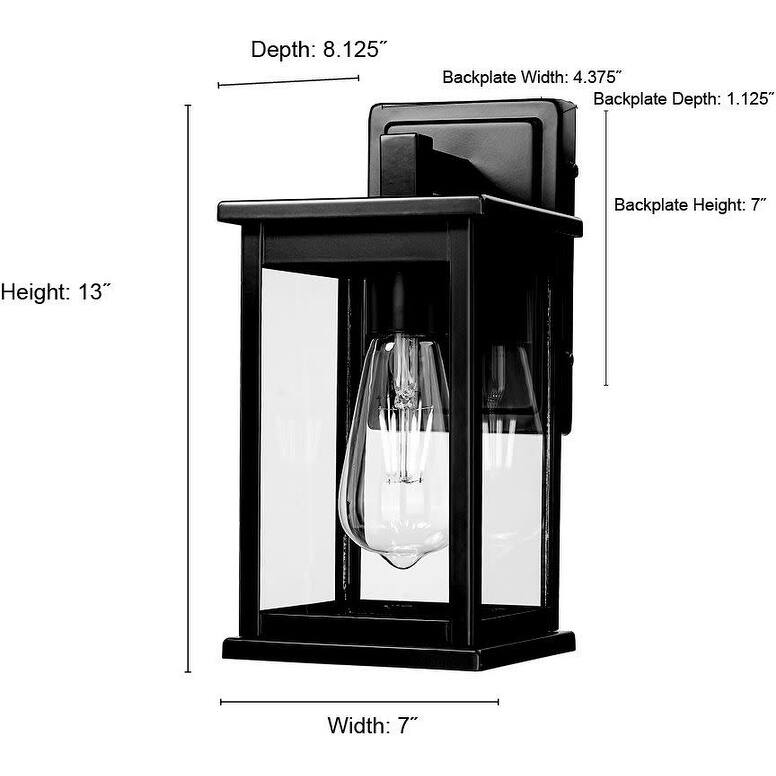 Millennium Lighting 4112 Bowton II 13" Tall Outdoor Wall Sconce with