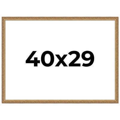 40x29 Frame Red Solid Wood Picture Frame Width 1.75 Inches | Interior Frame Depth 1 13/16 Inches