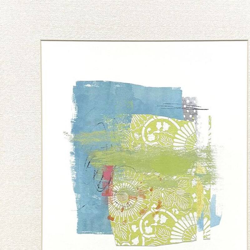 HomeRoots Set Of Four Modern Abstract Silver Framed Wall Art