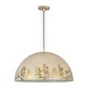 preview thumbnail 4 of 12, European Artisanal Antique Gold Patina Iron Oversized Dome Pendant