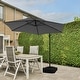 preview thumbnail 7 of 5, Ainfox 10 ft Cantilever Offset Outdoor Patio Umbrella with Base Stand Rotate and Tilt