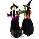 preview thumbnail 16 of 17, Haunted Hill Farm Gretel and Hildie the Wicked Cauldron Witches, Premium Talking Halloween Animatronic, Plug-In
