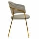 preview thumbnail 59 of 61, Set of 2 Bella Modern Leather or Velvet Upholstered Dining Chair with Gold Stainless Steel Legs for Home Office Kitchen