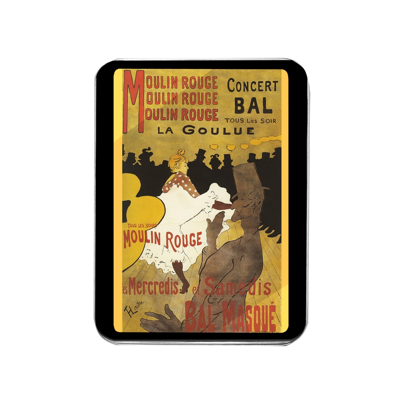 Shop Moulin Rouge La Goulue Valentin Le Desosse Vintage Advertisement Keepsake Tin Keepsake Tin Overstock 13601777