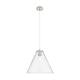 Option Clear Shade / Polished Nickel