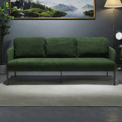 67.72" Fabric 3-Seater Sofa Couch with Sturdy Legs and Soft Polyester Fabric, Ideal for Small Spaces