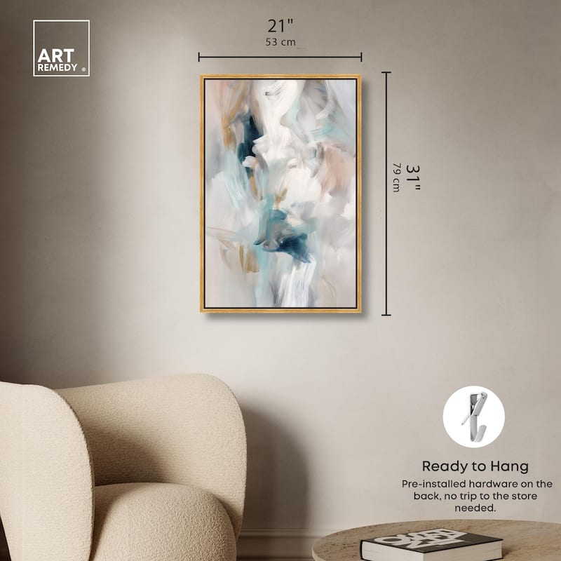 Whispering Colors III Canvas by Art Remedy