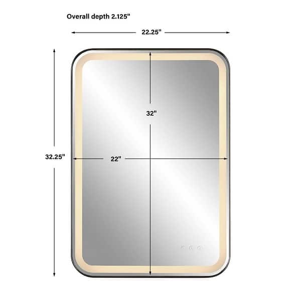 Uttermost 09861 Crofton 22" W x 32" H Rectangular Framed Bathroom