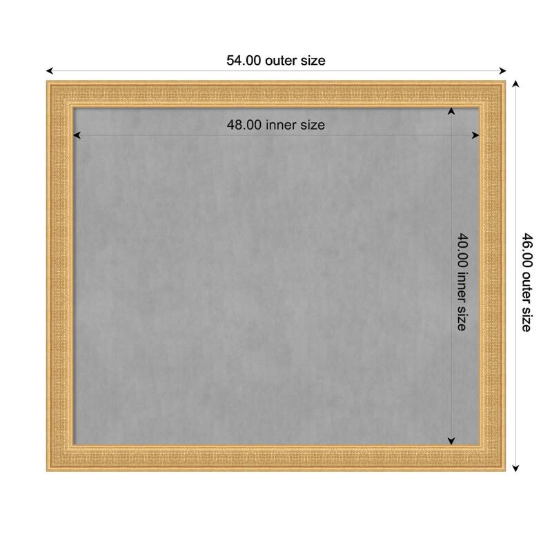 Amanti Art Trellis Gold Framed Magnetic Board - Board Size 48x40