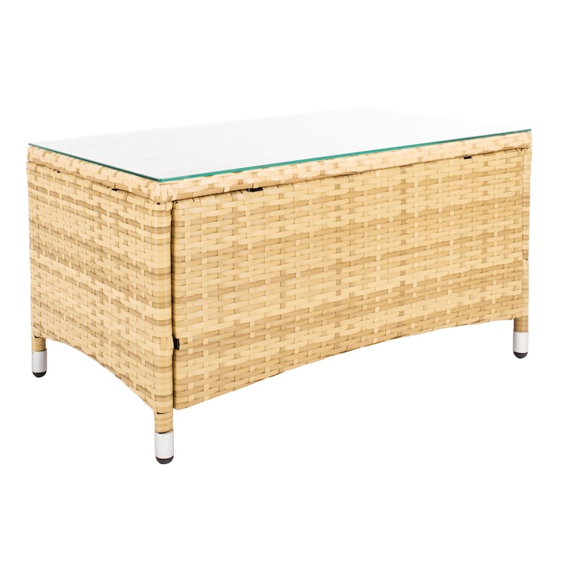 SAFAVIEH Outdoor Tamya 4-Piece Patio Conversation Set - 41W x 31D x 23H