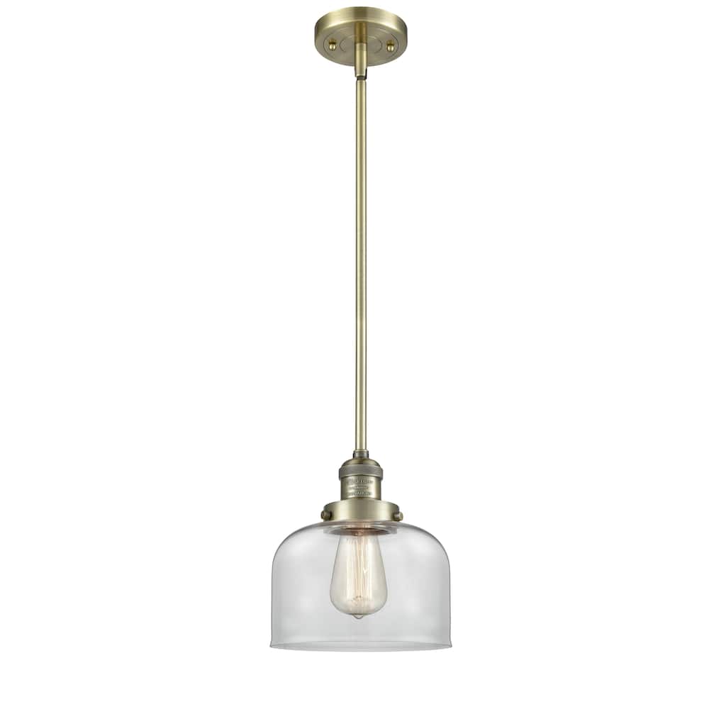 Innovations Lighting Franklin Restoration Bell - 1 Light 8" Stem Hung Mini Pendant