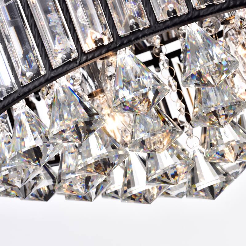 Aralia 4-light Crystal Flush Mount