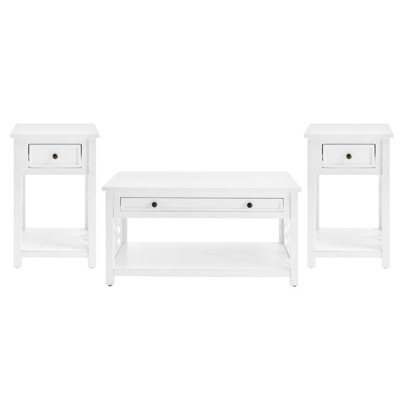 Porch & Den Altadena 3-piece Coffee and End Table Set with Drawers