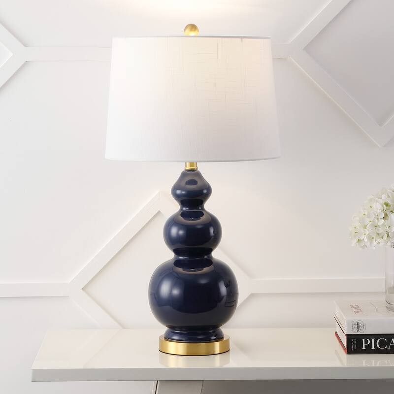 Arthur 27.5" Ceramic LED Table Lamp, Coral by JONATHAN Y