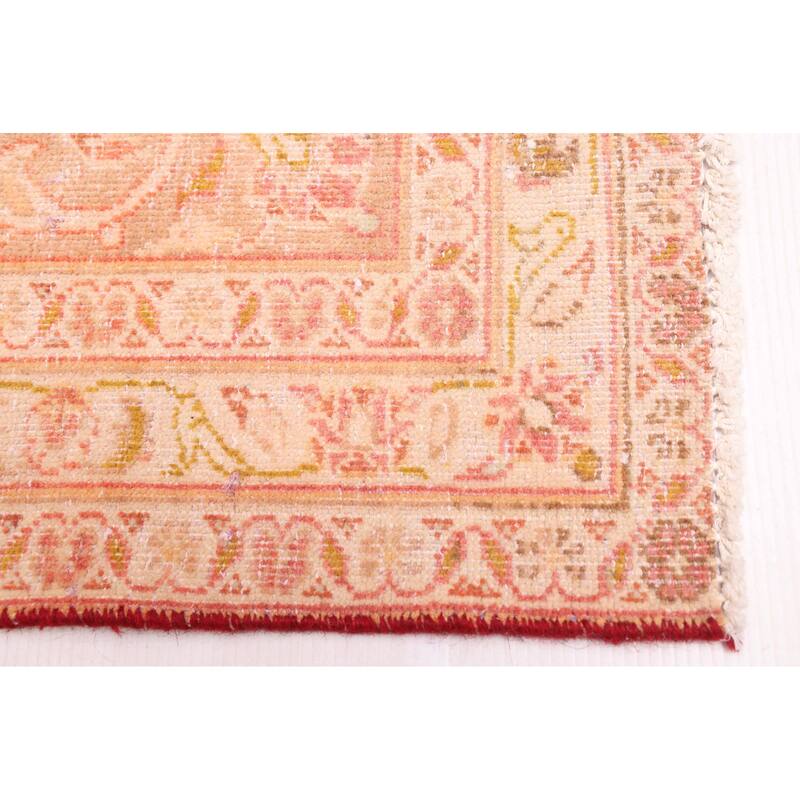ECARPETGALLERY Hand-knotted Antalya Vintage Light Red Wool Rug - 9'6 x 12'10
