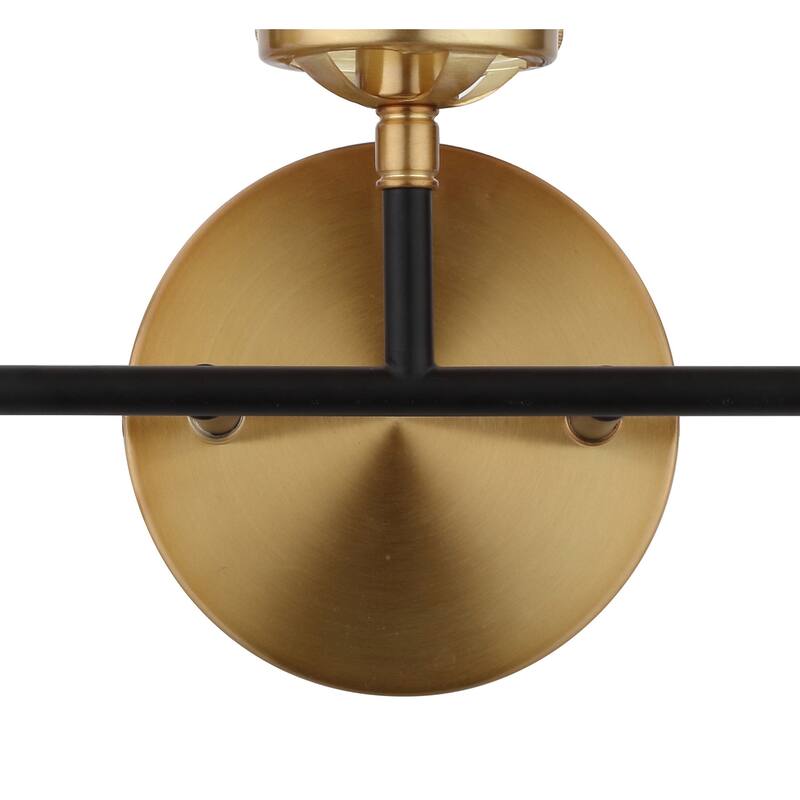 Bevin Contemporary Transitional Iron/Glass LED Vanity Light, by JONATHAN Y