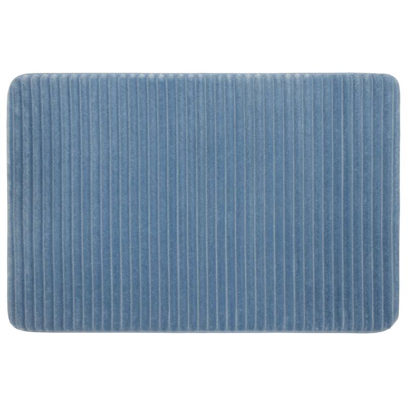 Mohawk Home Roswell Ribbed Bath Mat - 1' 8" x 2' 6" - Blue Linen