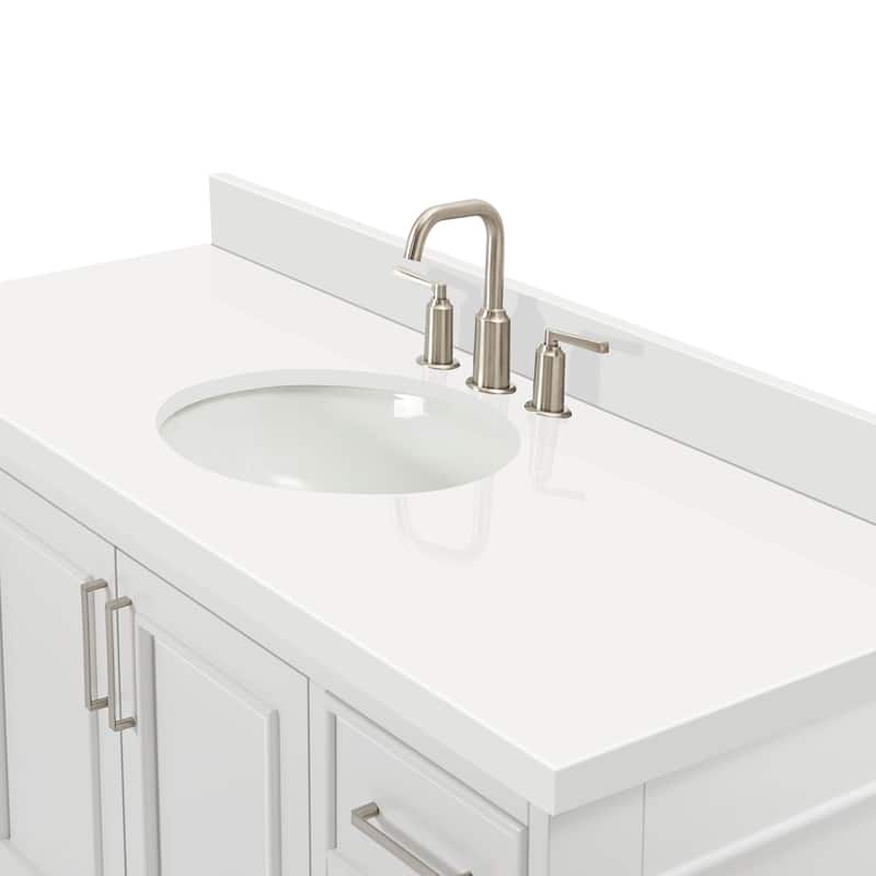 Ariel M055SWQOVO Stafford 55" Free Standing Single Basin Vanity Set