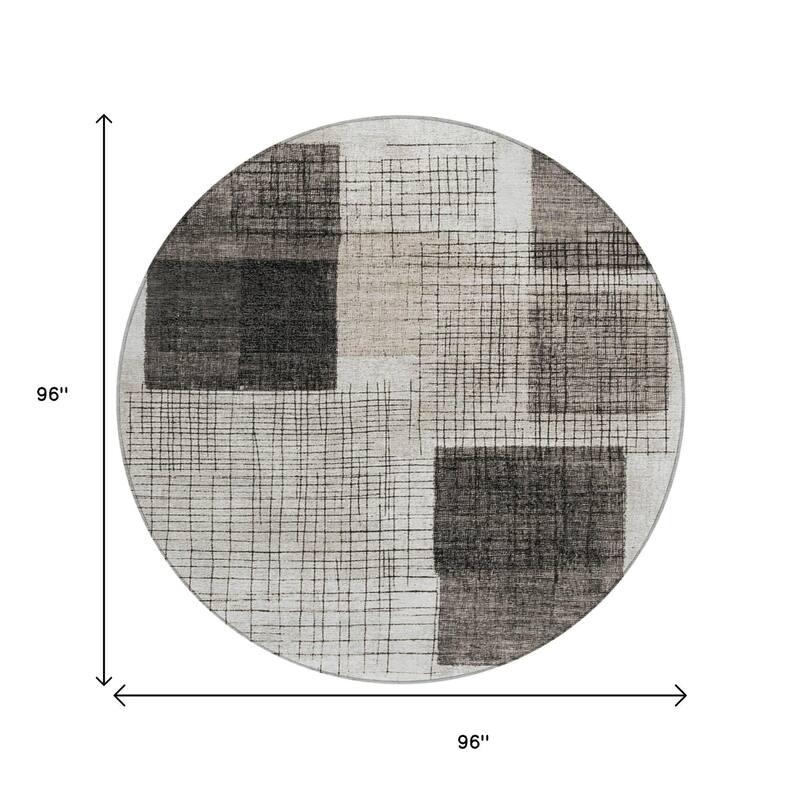 HomeRoots Geometric Transitional Rectangle Outdoor Rug