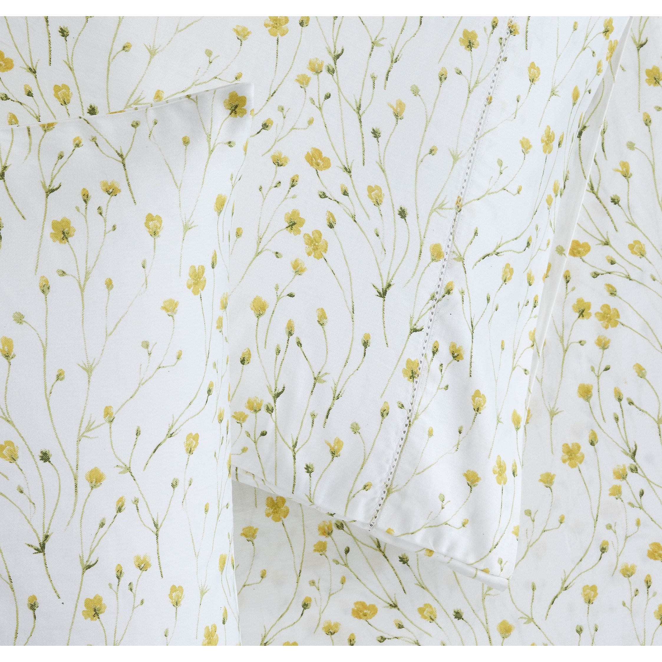 Printed Design Cotton Collection 400TC Hemstitch Buttercup-image