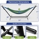 preview thumbnail 3 of 12, Sorbus 2-Person Hammock with Stand, 60" Cotton Blend Bed, Heavy Duty 450lbs Capacity, Portable with Carrying Case, Washable
